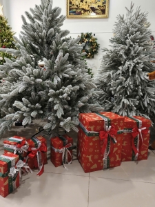 Set 7 Hộp Quà Chân Đế Noel Hanmade Xếp (7 kích thước kèm nơ và dây cột)