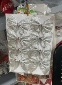 Nơ kim tuyến bạc- 8 cái/túi