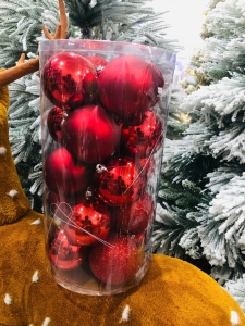 Hộp Châu Bóng Mờ Kim Tuyến 80li Đỏ - 20 Trái 