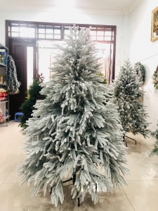 Cây Thông PE Lá Rủ Phủ Tuyết 1m5 - Cây tự động