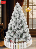 Cây Thông Noel  3 Loại Lá Phủ Tuyết Gắn Trái Thông 1m8
