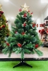 Cây thông Noel ba lá gắn trái đỏ 90cm