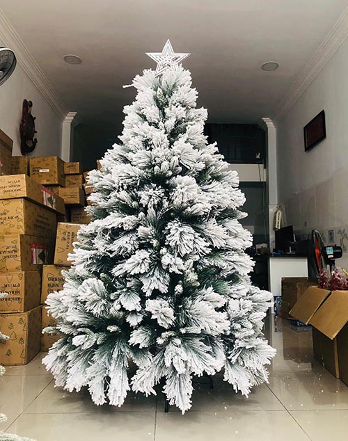 Cây Thông Noel 3 Loại Lá Phủ Tuyết 